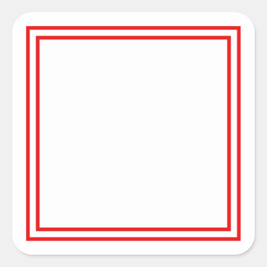 テンプレート空白の..ここに画像文字を追加 スクエアシール (正面)