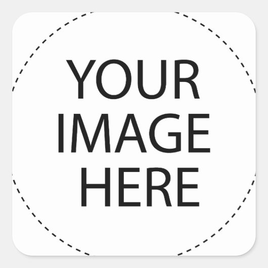 テンプレート空白の..ここに画像文字を追加 スクエアシール (正面)