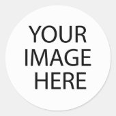 テンプレート空白の..ここに画像文字を追加 ラウンドシール (正面)