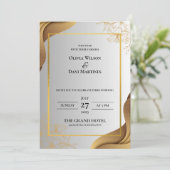 テンプレート結婚式招待状オンライン縁ど 招待状 (スタンド正面)