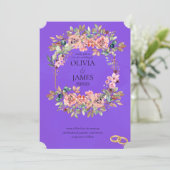 テンプレート結婚式招待状オンライン縁ど 招待状 (スタンド正面)