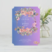 テンプレート結婚式招待状オンライン縁ど 招待状 (スタンド正面)