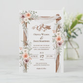 テンプレート結婚式招待状オンライン縁ど 招待状 (スタンド正面)