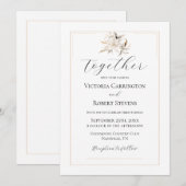 テンプレート結婚式招待状 招待状 (正面/裏面)