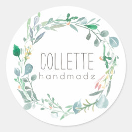 テンプレート緑化製品ラベル製ハンド ラウンドシール