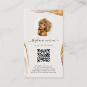 テンプレート美しいエステティシャンソーシャルメディア コーリングカード (正面)