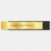 テンプレート金ゴールドルックエレガントモダントレンディー サインプレート (正面)