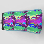 テンプレート15個のパイピング違うカラーから選択 ゴルフヘッドカバー (正面)