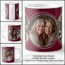 テンプレート3円形写真コラージブルゴーニュC31