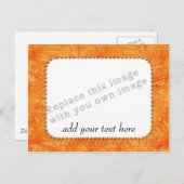 テンプレート「オレンジのパターン」 ポストカード (正面/裏面)