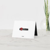 テンプレート-カスタマイズ可能で赤いバラ--を梳きます カード (裏面)