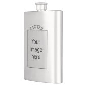 テンプレート – クレスト+タータンチェック フラスク (左)