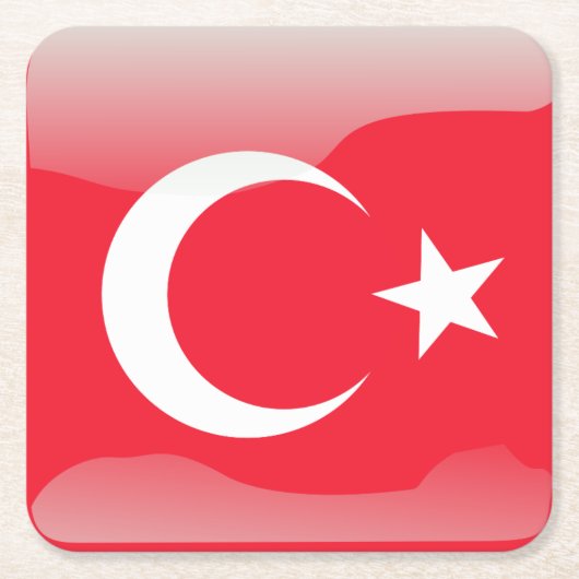 テンプレート スクエアペーパーコースター (正面)