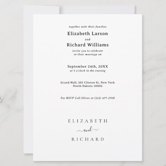 テンプレート テキスト ウェディング (正面)