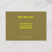 テンプレート、ハンバーガーのボーダー 名刺 (裏面)