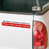 テンプレート バンパーステッカー (トラック上)