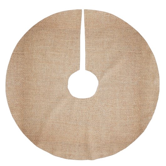 テンプレート-バーラップの背景 ブラッシュドポリエステルツリースカート (正面)