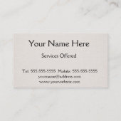 テンプレート-バーラップの背景 名刺 (裏面)