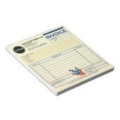 (テンプレート) ビジネス ロゴ 請求書 販売 伝票 ノートパッド (アングル)
