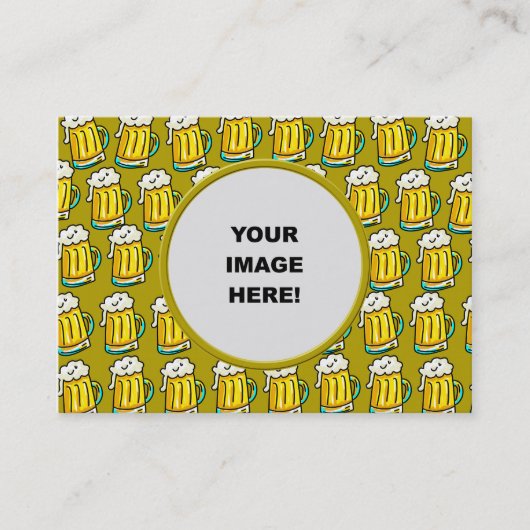 テンプレート、ビールボーダー 名刺 (正面)