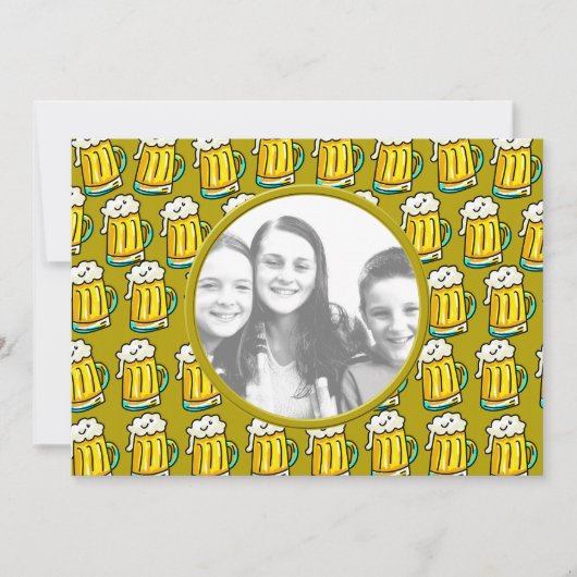 テンプレート、ビ縁どア 招待状 (正面)