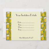 テンプレート、ビ縁どア 招待状 (裏面)