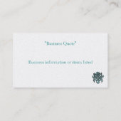 テンプレート – プロファイルカード 名刺 (裏面)