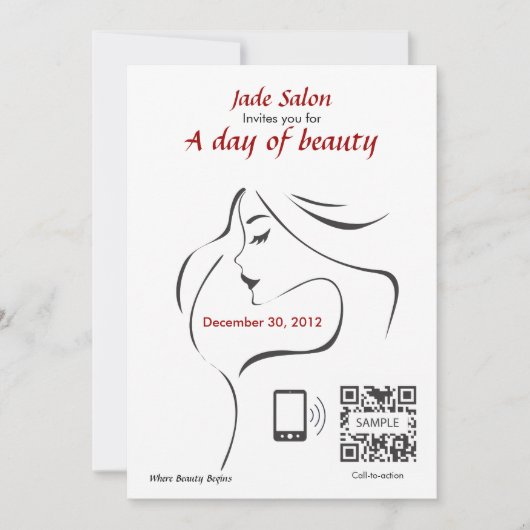 テンプレート ヘア サロン へ ようこそ (正面)