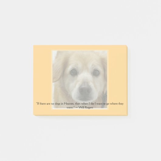 テンプレート-ペット写真および引用文(またはこれを保って下さい!) ポストイット (正面)