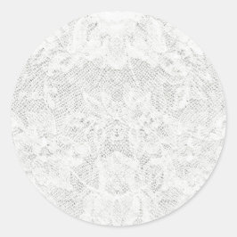 テンプレート – ホワイトレース背景 ラウンドシール