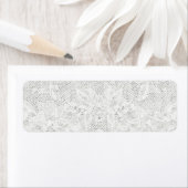 テンプレート – ホワイトレース背景 ラベル (インサイチュ)