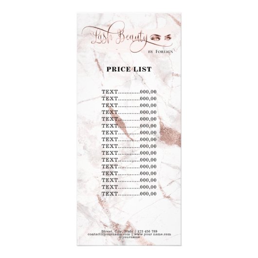 テンプレート ラックカード (正面)