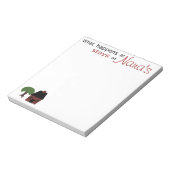 テンプレート：何が起こるか…滞在….. ノートパッド (回転)