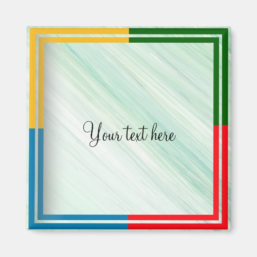 テンプレート- – 独自の文字を挿入 マグネット (正面)