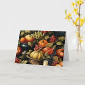 テンプレート、秋の収穫、秋の色 カード (黄色い花)