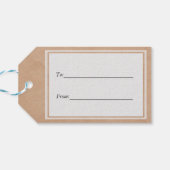 テンプレート-紙バッグの背景 ギフトタグ (裏面横)