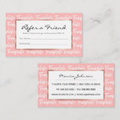 テンプレート 紹介カード (正面/裏面)