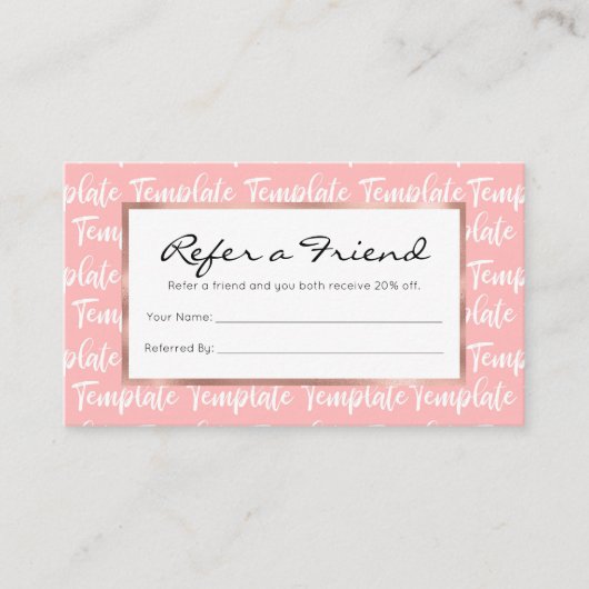 テンプレート 紹介カード (正面)