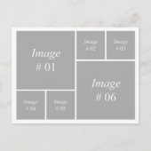 テンプレート（6つの正方形イメージ） ポストカード (正面)