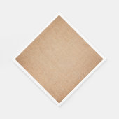 テンプレート- Burlapバックグラウンド スタンダードランチョンナプキン (角)