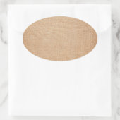 テンプレート- Burlapバックグラウンド 楕円形シール (バッグ)