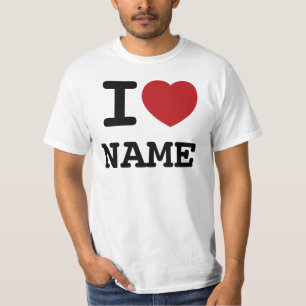 テンプレート- I愛(ハート)… これをカスタマイズ! Tシャツ