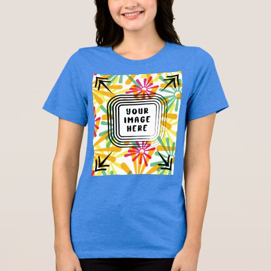 テンプレートBella+Canvas Women's Tri-blend T Shirt トライブレンドＴシャツ (正面)