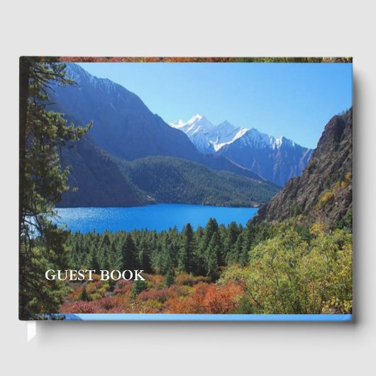 テンプレートDIY変更色の追加フォト文字色 ゲストブック (正面)