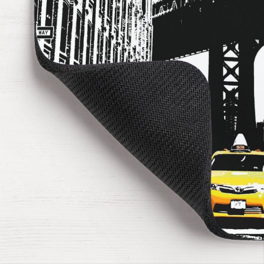 テンプレートNYCニューヨークシティイエロータクシーブルックリン マウスパッド (コーナー)