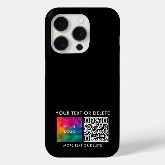 テンプレートQRコードビジネスロゴのアップロード Case-Mate iPhoneケース (裏面)