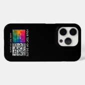 テンプレートQRコードビジネスロゴのアップロード Case-Mate iPhoneケース (裏面 (横))