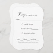 テンプレートRSVPカード (正面/裏面)