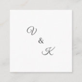 テンプレートRSVPカード エンクロージャーカード (裏面)