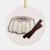 テンベルクプエルトリカニューイヤーココナッツプリン セラミックオーナメント (正面)